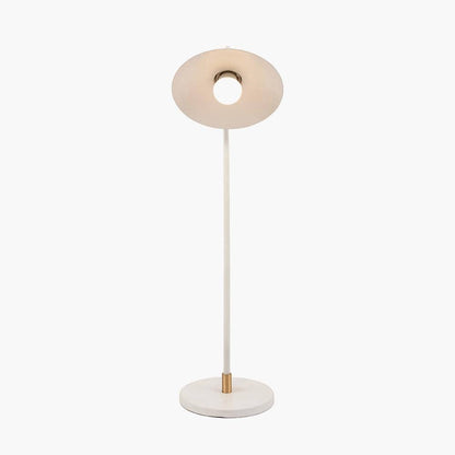 Matt White Metal Angle Arm Task Table Lamp