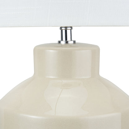 Nora Cream Crackle Effect Table Lamp