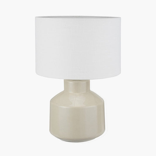 Nora Cream Crackle Effect Table Lamp