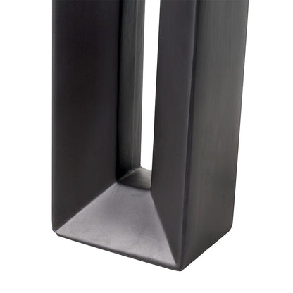 Block Black Ceramic Tall Table Lamp