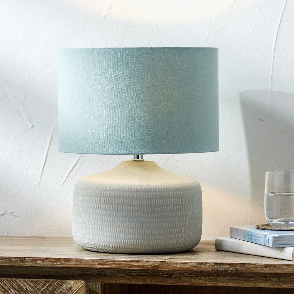 Kai Duck Egg Scratch Texture Ceramic Table Lamp