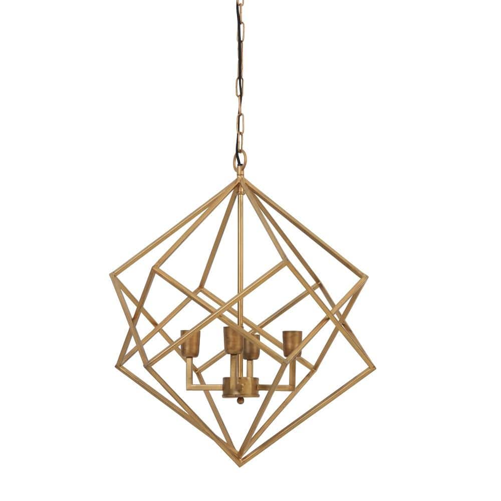 Drizella 4 Light Gold Pendant