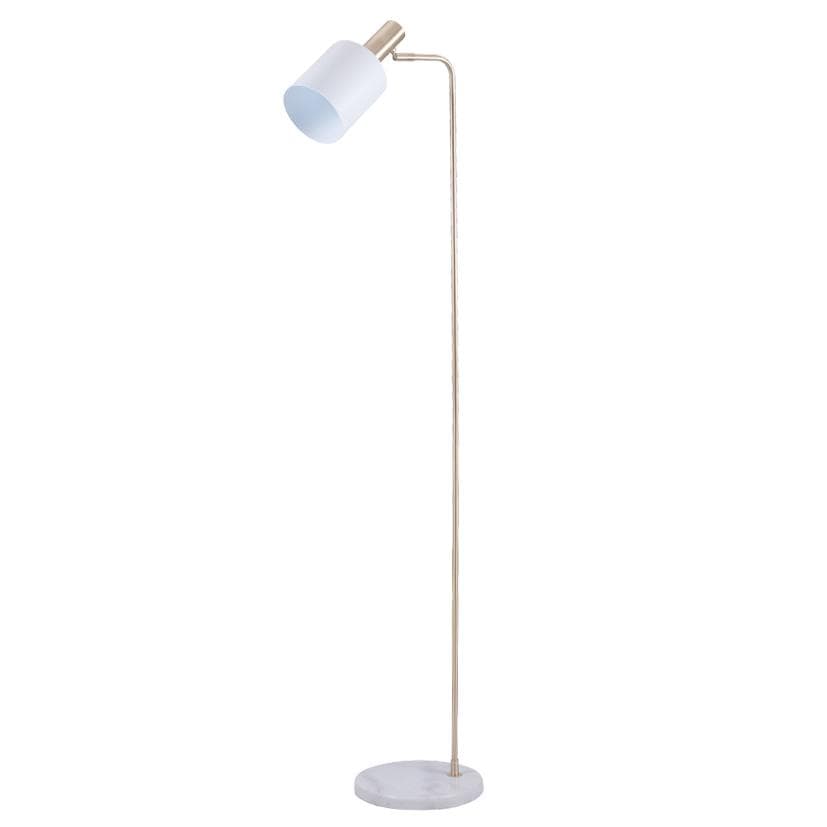 White Marble Base Retro Floor Lamp