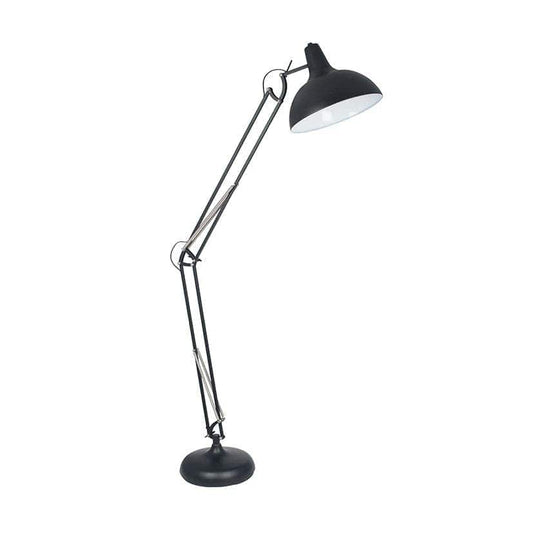 Black Painted Oversize Task Floor Lamp