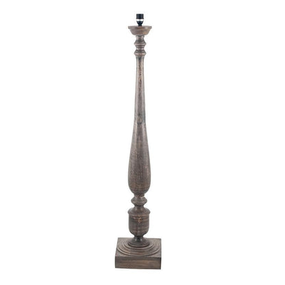 Grey Mango Wood Floor Lamp