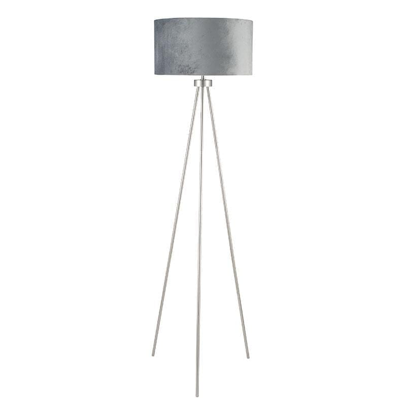 Brushed Chrome Tripod Floor Lamp