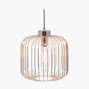 French Gold Metal Wire Pendant