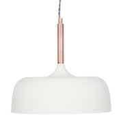Matt Cream Domed Metal Pendant