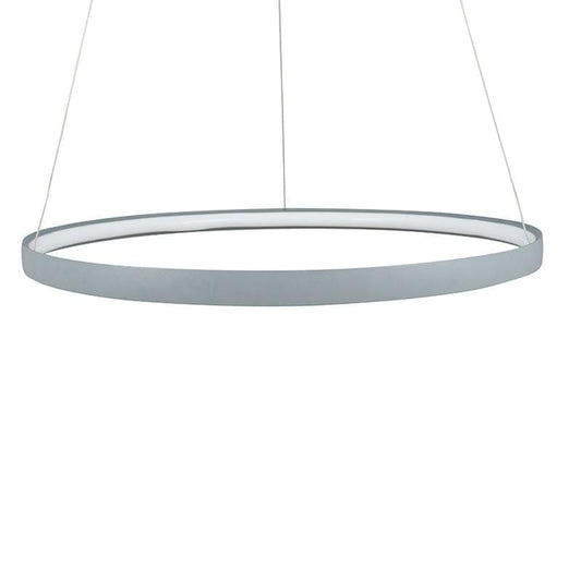 Grey LED Round Pendant