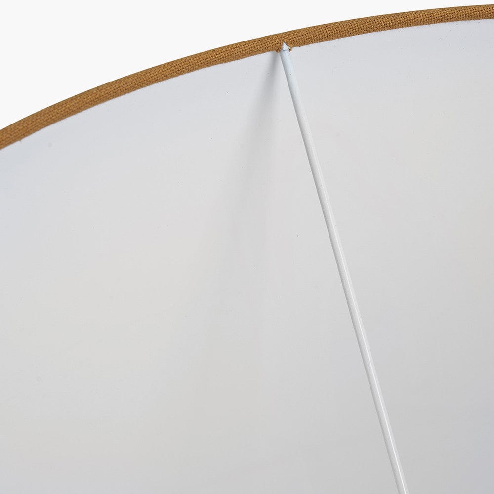 Winston Mustard Handloom Tapered Cylinder Shade