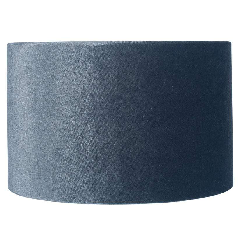 Bow Velvet Cylinder Shade - Slate