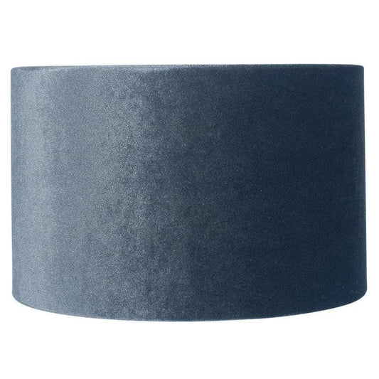 Bow Velvet Cylinder Shade - Slate