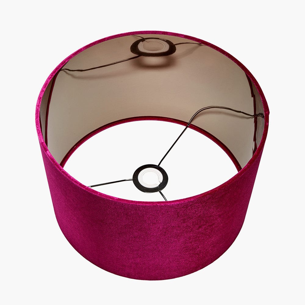 Bow Velvet Cylinder Shade