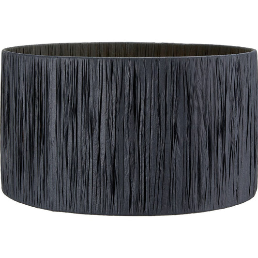 Tilia Black Raffia Cylinder Shade