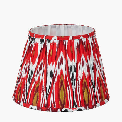 Izara Ikat Patterned Mushroom Pleat Tapered Lampshade
