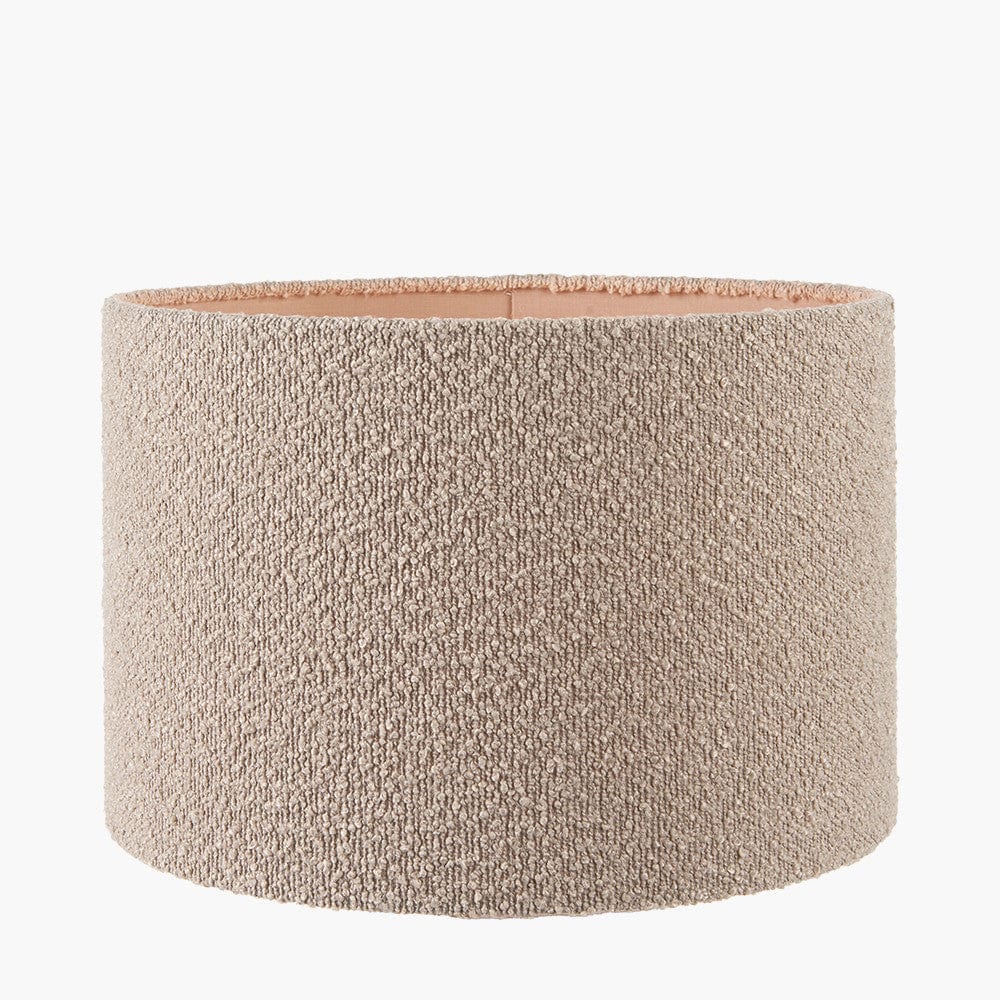 Rouen Taupe Boucle Drum Lampshade