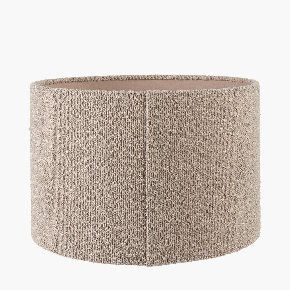 Rouen Taupe Boucle Drum Lampshade