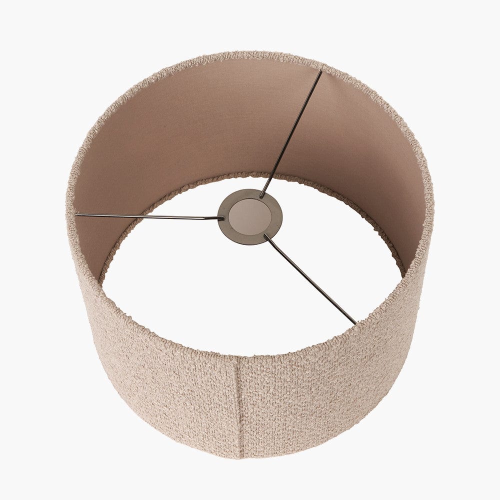 Rouen Taupe Boucle Drum Lampshade