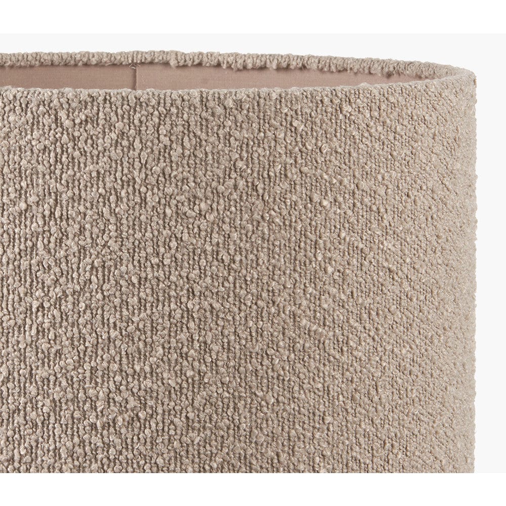 Rouen Taupe Boucle Drum Lampshade