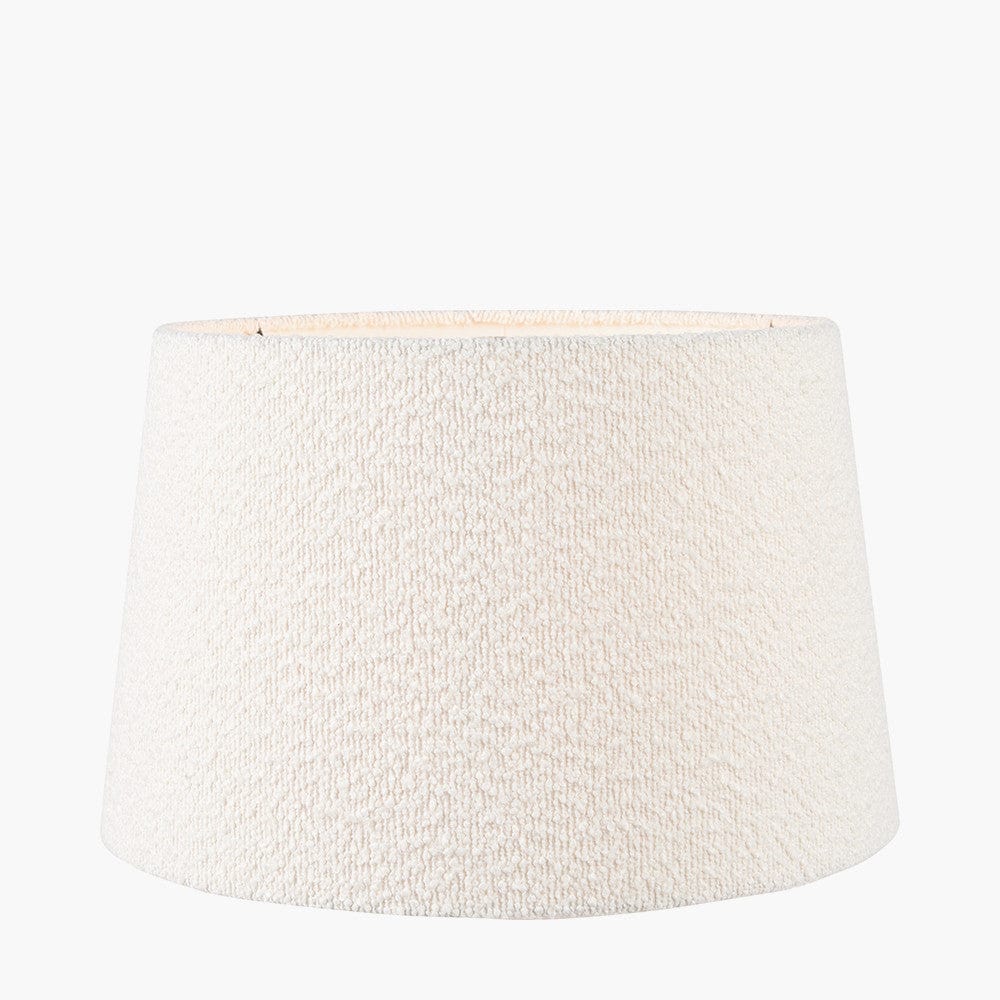 Martigues White Boucle Tapered Shade