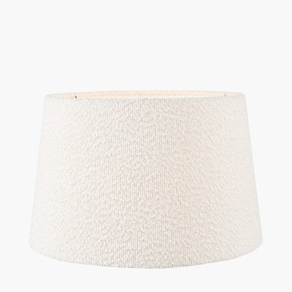 Martigues White Boucle Tapered Shade