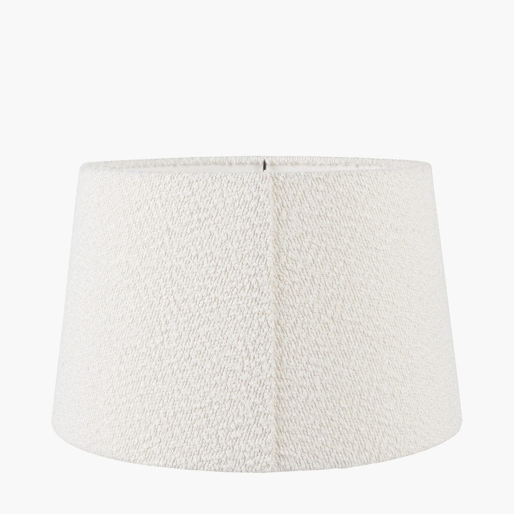 Martigues White Boucle Tapered Shade