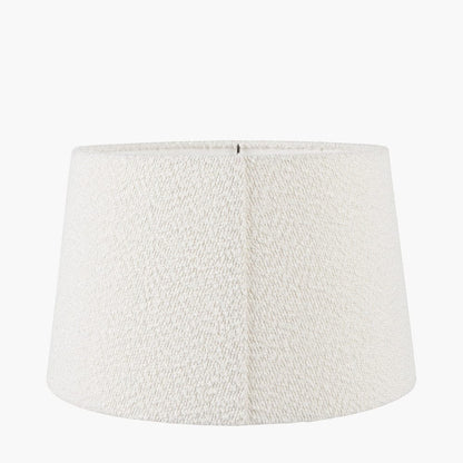 Martigues White Boucle Tapered Shade