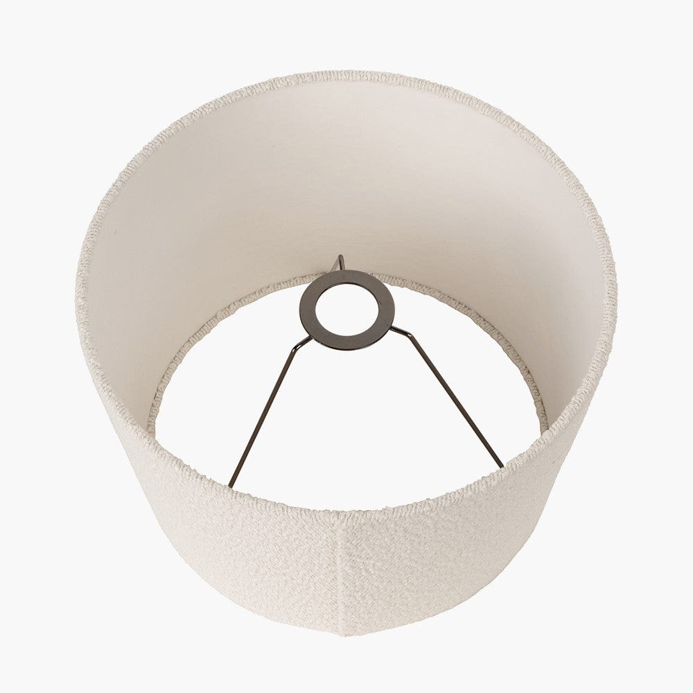 Martigues White Boucle Tapered Shade