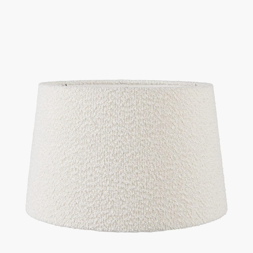 Martigues White Boucle Tapered Shade