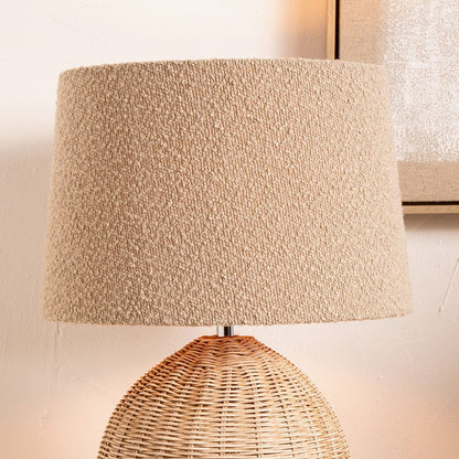 Martigues Taupe Boucle Tapered Lampshade