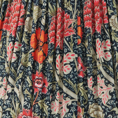 Floressa Red Floral Mushroom Pleat Tapered Shade