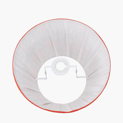 Floressa Red Floral Mushroom Pleat Tapered Shade