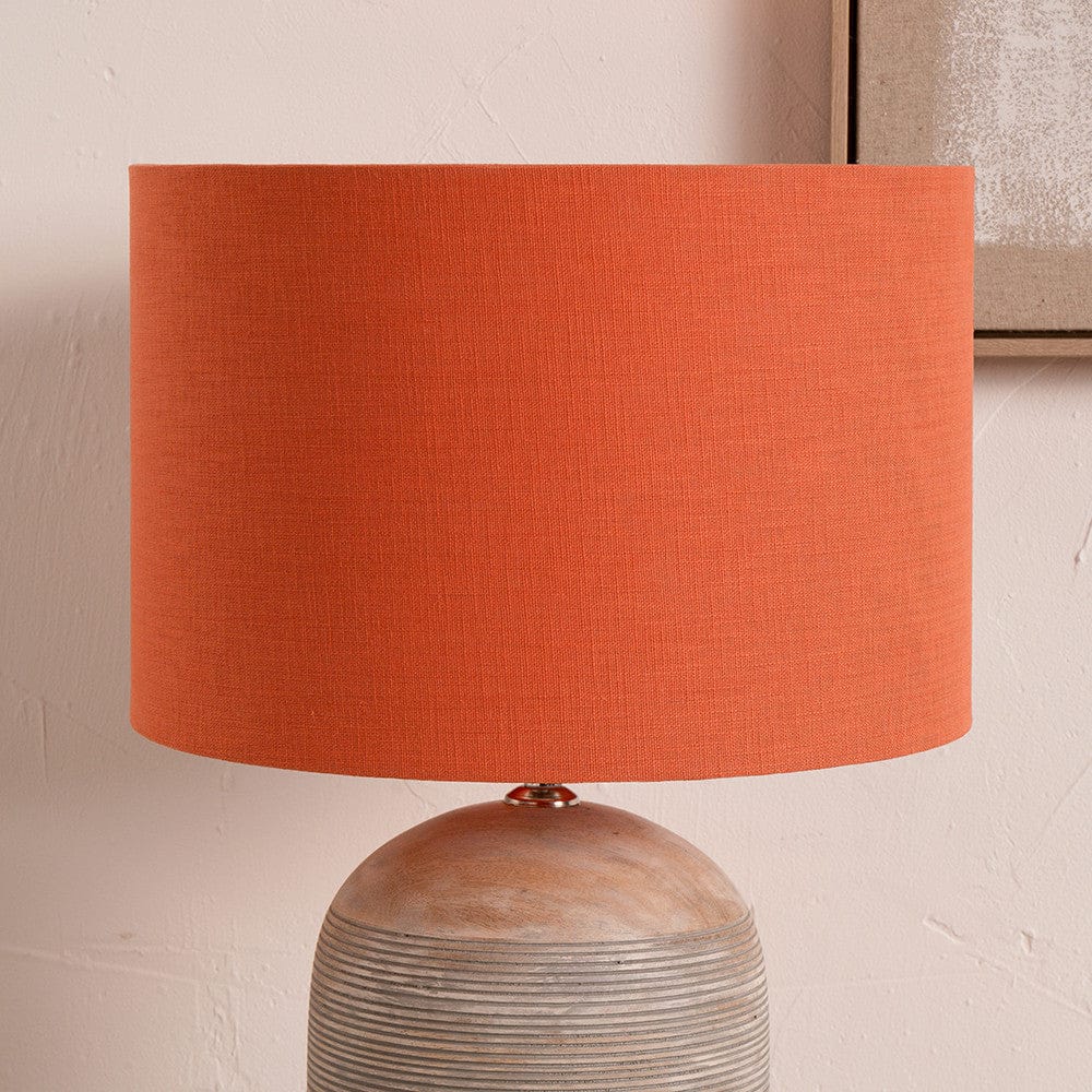 Lino Self Lined Linen Drum Shade - Various Colours