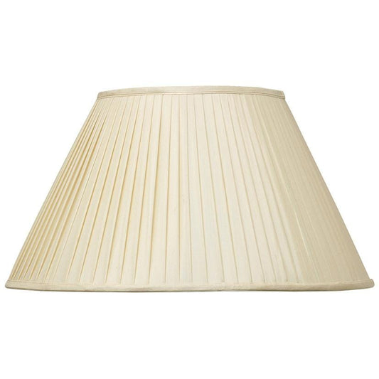 30cm Almond Silk Knife Pleat Empire Shade