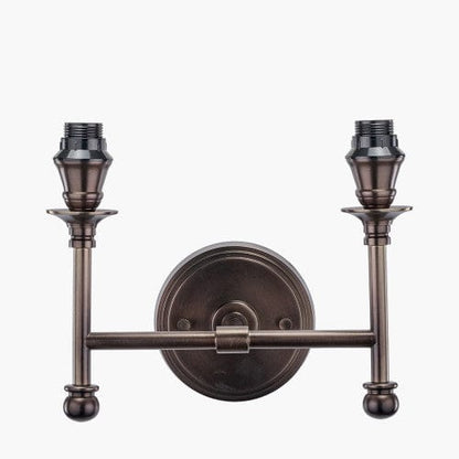 Piero Antique Bronze Metal Double Wall Light