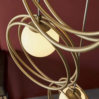 Juno 3 Light Brushed Gold Pendant