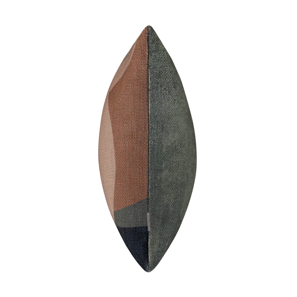 Mid Century Geo Green Cushion 45cm x 45cm