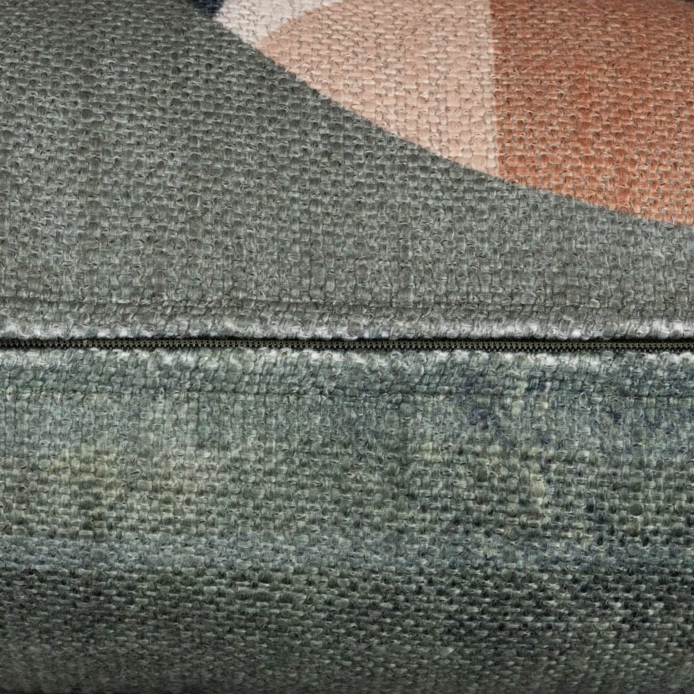 Mid Century Geo Green Cushion 45cm x 45cm