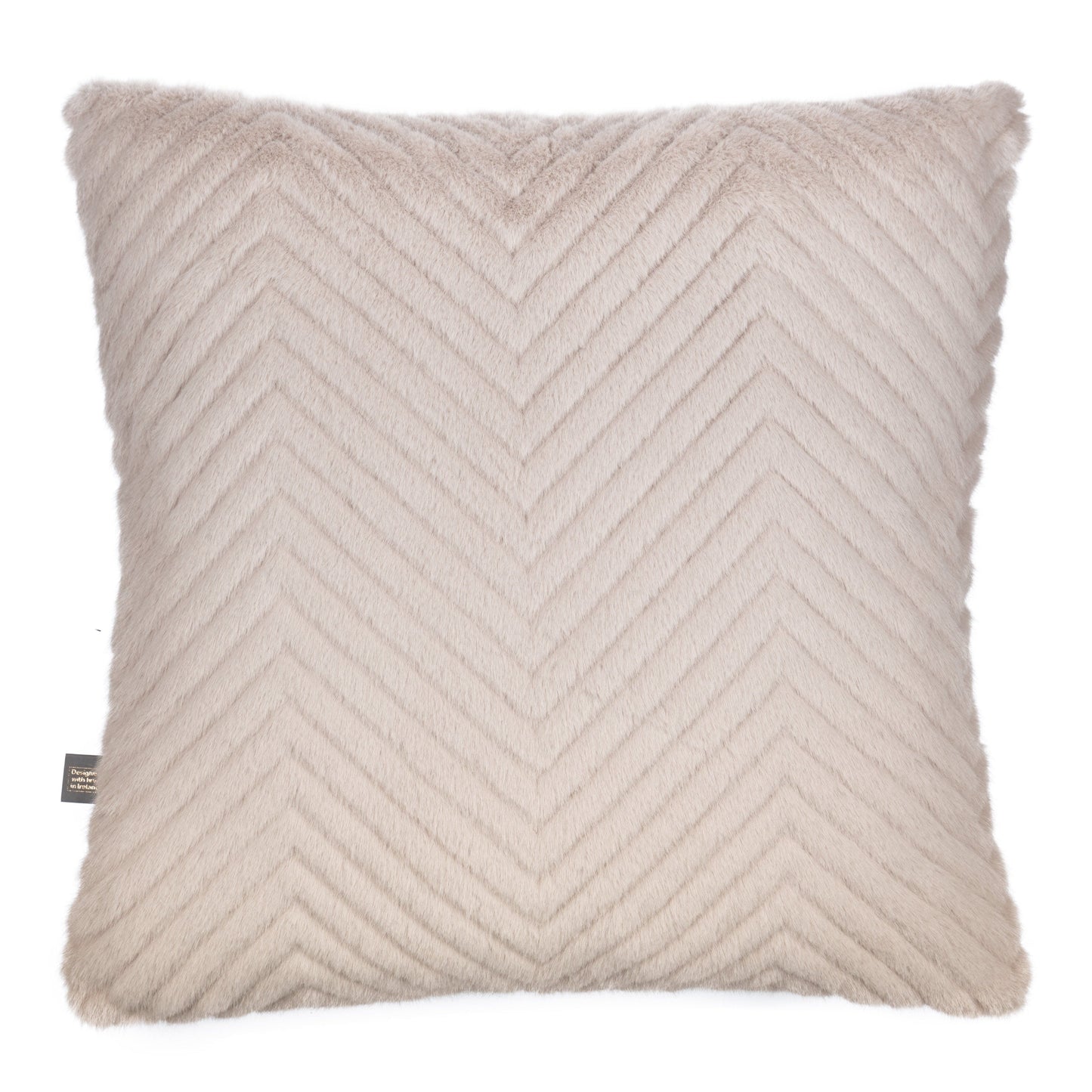 Ellis Mink Herringbone Stitch Cushion 45cm x 45cm