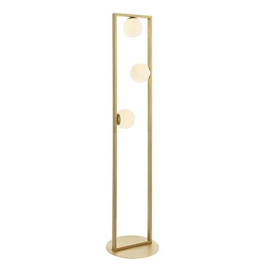 Orbit 3 Light Brushed Gold Floor Lamp