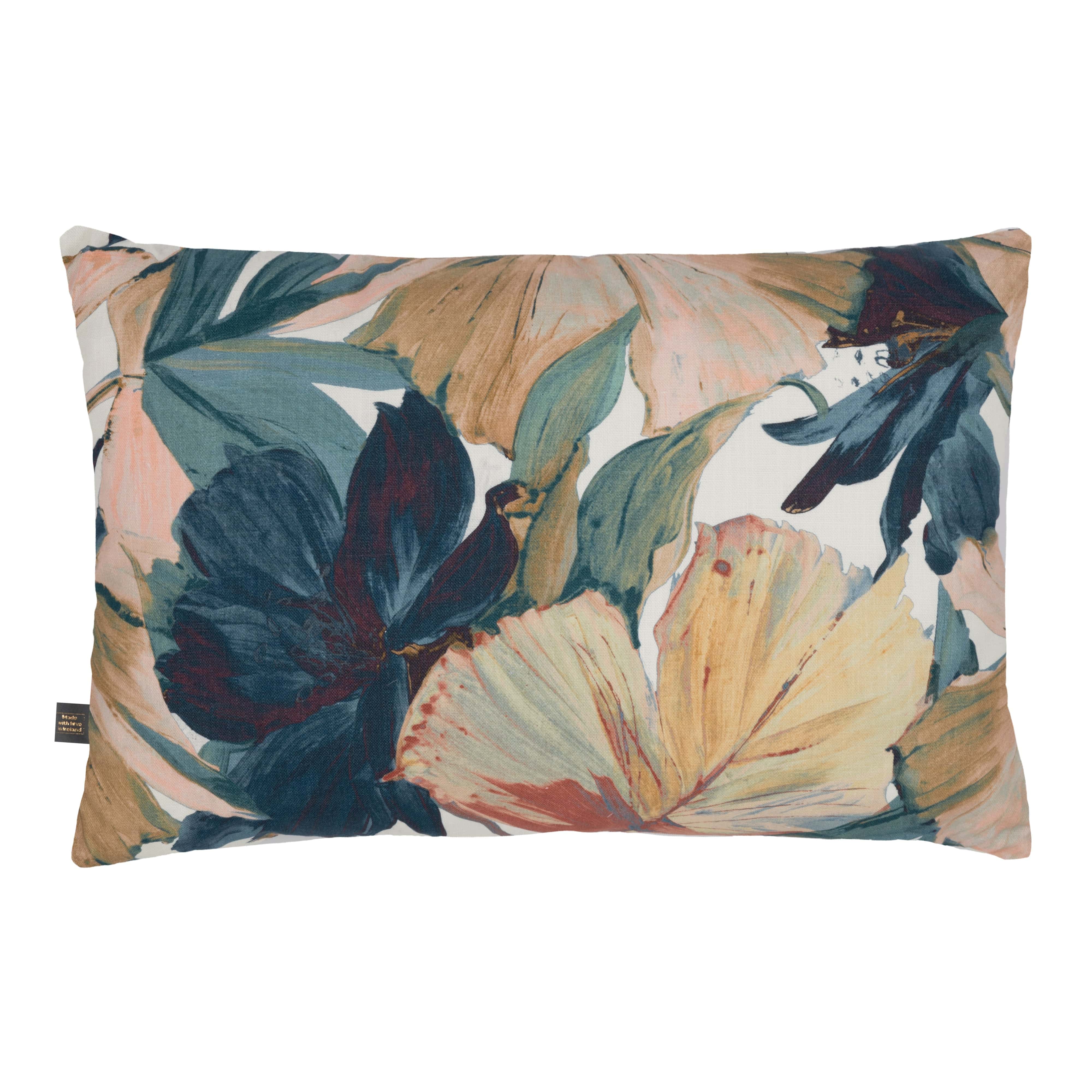 Maya Rose & Navy Cushion