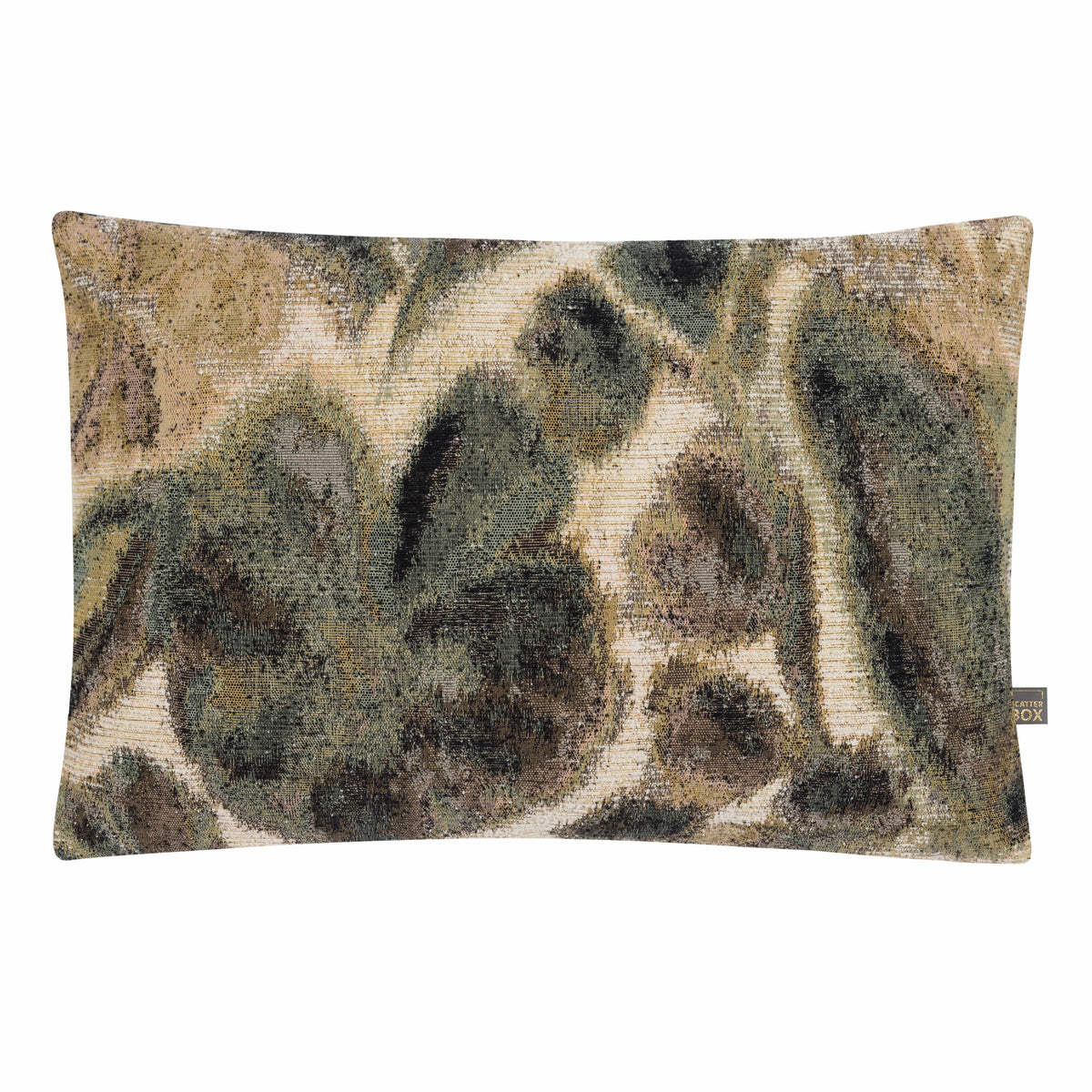 Sylvie Green Botanical Jacquard Cushion