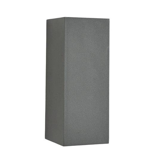 Acer Dark Grey Metal Square Outdoor Dual Wall Light