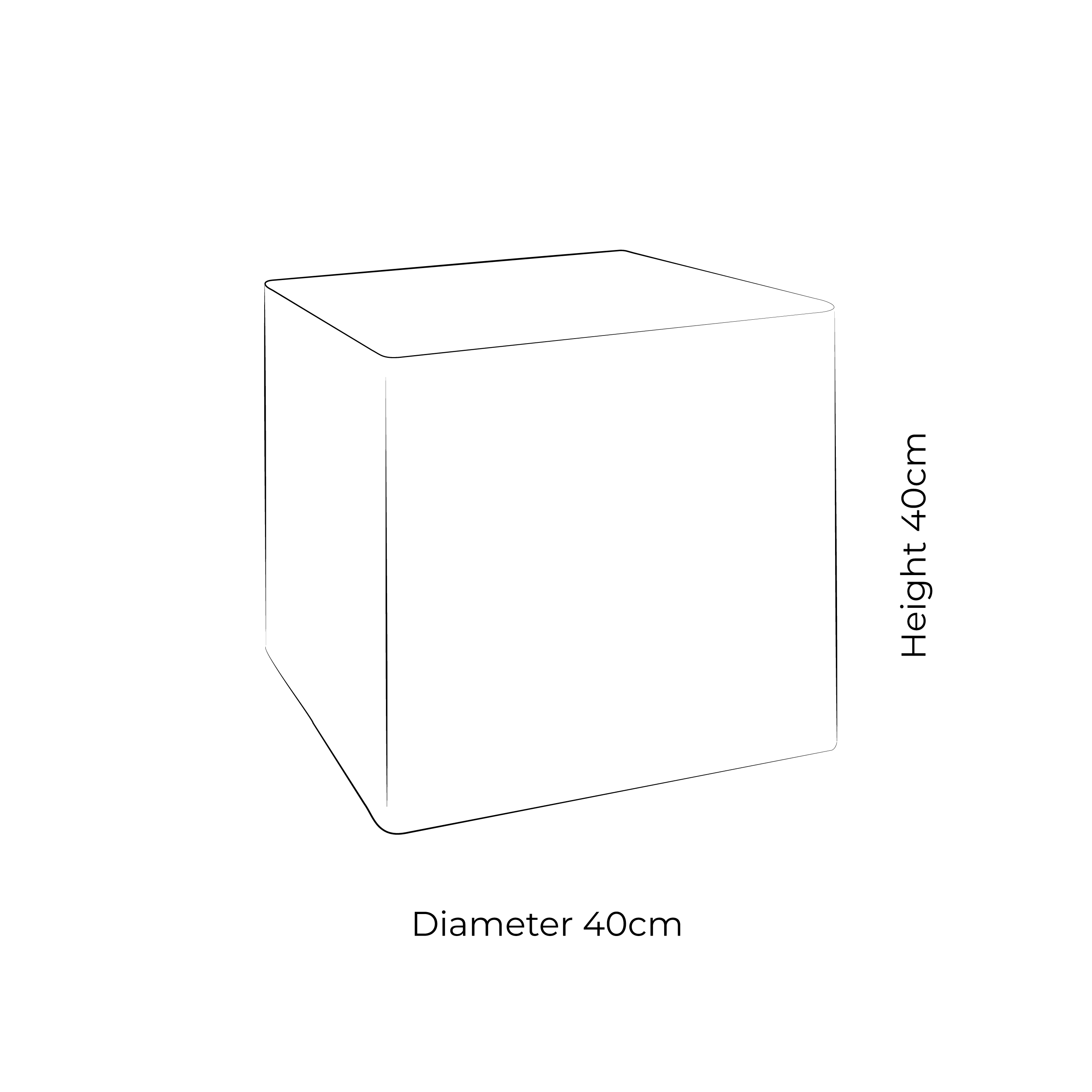 Square 40cm Lampshade
