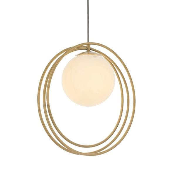 Juno Brushed Gold Pendant