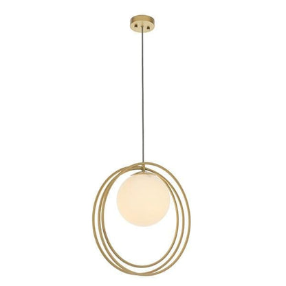 Juno Brushed Gold Pendant