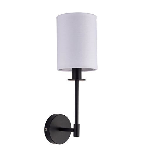 Soho Matt Black Wall Light with Shade