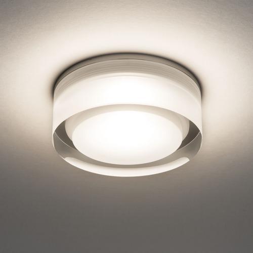 Vancouver 90 Round LED Recessed Ceiling Light Clear Acrylic