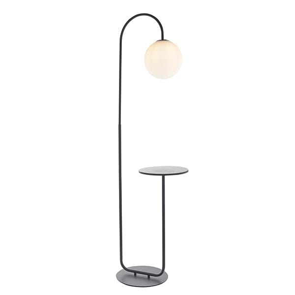 Moda Satin Black Floor Lamp