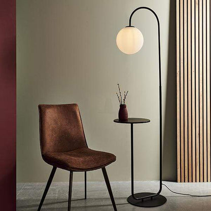 Moda Satin Black Floor Lamp